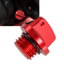 Load image into Gallery viewer, M20x2.5mm CNC Motorcycle Oil Filler Cap Engine Oil Filler Screw Cover Plug For Honda CR125r CRF150R CB250F CB400 Yamaha MT09 T-MAX XSR900 Kawasaki ZXR750 Z900RS Suzuki
