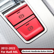 Load image into Gallery viewer, 3Pcs/Set Car Metal Electronic Handbrake Button Sticker Decoration Protective Cover Interior Accessories For Audi A6L 2012-2018
