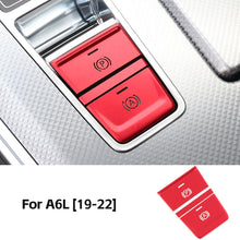 Load image into Gallery viewer, 3Pcs/Set Car Metal Electronic Handbrake Button Sticker Decoration Protective Cover Interior Accessories For Audi A6L 2012-2018
