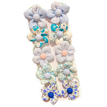 Load image into Gallery viewer, 10pcs Fabirc Flower Hair Tie Girls Ponytail Elastic Hair Bands Kids Hair Accessories Children Hair Ties Baby Headwear
