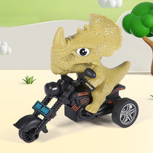 Load image into Gallery viewer, Simulation Dinosaur Motorcycle Toy Inertia Riding Motorcycle Animal Model Pull Back Car Toy Action Figure Children Birthday Gift
