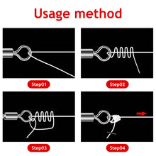 Load image into Gallery viewer, 50Pcs Multifunction Stainless Steel Fishing Connector Snap Bearing Rolling Fishing Hooks Sea Fishing Lure Pin Jig Tackle Accessories
