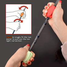 Load image into Gallery viewer, Silicone Anti-Collision Fishing Rod Holder Straps 5 Hole Lightweight Fishing Tackle Ties Fishing Lure Rod Protector Fishing Accessories
