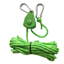 Load image into Gallery viewer, Camping Tent Lanyard Tie Down Rope Tightener Fastening Pulley Ratchet Hangers Awning Rope Hook Canopy Buckle Rope Tightening Straps Tool
