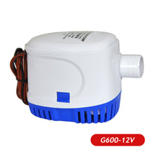 Load image into Gallery viewer, DC 12V 24V Automatic Boat Submersible Bilge Pump With Switch Electric Marine Water Pump Small Auto 6500GPH 750GPH 1100GPH
