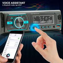 Load image into Gallery viewer, 1 Din Car Radio Bluetooth Handsfree Stereo Receiver USB TF Aux Audio MP3 Player Power ISO Head Unit with 7 Colors Lighting
