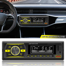 Load image into Gallery viewer, 1 Din Car Radio Bluetooth Handsfree Stereo Receiver USB TF Aux Audio MP3 Player Power ISO Head Unit with 7 Colors Lighting
