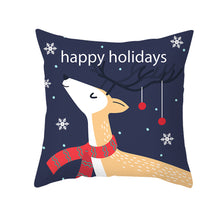 Load image into Gallery viewer, 45cm Christmas Cushion Cover Pilllowcase Christmas Elk Santa Claus Printing Pillow Case for Sofa Cushion Christmas Party Decoration
