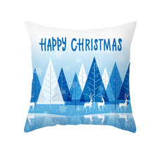 Load image into Gallery viewer, 45cm Christmas Cushion Cover Pilllowcase Christmas Elk Santa Claus Printing Pillow Case for Sofa Cushion Christmas Party Decoration
