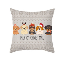Load image into Gallery viewer, 45cm Christmas Cushion Cover Pilllowcase Christmas Elk Santa Claus Printing Pillow Case for Sofa Cushion Christmas Party Decoration

