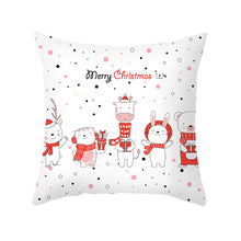 Load image into Gallery viewer, 45cm Christmas Cushion Cover Pilllowcase Christmas Elk Santa Claus Printing Pillow Case for Sofa Cushion Christmas Party Decoration
