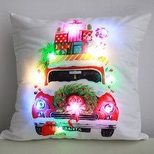Load image into Gallery viewer, Christmas Glowing Pillowcase with LED Light Home Sofa Cusion Cover Holiday Decoration Merry Christmas Colorful Light Pillow Case Gifts
