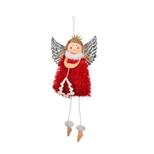 Load image into Gallery viewer, Christmas Silver Wing Angel Doll Tree Pendant Xmas Tree Hanging Ornaments New Year Decoration For Home Ornament
