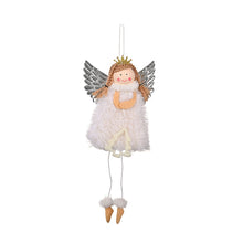 Load image into Gallery viewer, Christmas Silver Wing Angel Doll Tree Pendant Xmas Tree Hanging Ornaments New Year Decoration For Home Ornament
