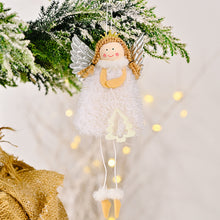 Load image into Gallery viewer, Christmas Silver Wing Angel Doll Tree Pendant Xmas Tree Hanging Ornaments New Year Decoration For Home Ornament

