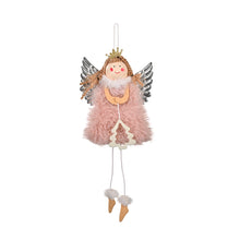 Load image into Gallery viewer, Christmas Silver Wing Angel Doll Tree Pendant Xmas Tree Hanging Ornaments New Year Decoration For Home Ornament
