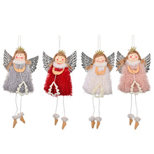 Load image into Gallery viewer, Christmas Silver Wing Angel Doll Tree Pendant Xmas Tree Hanging Ornaments New Year Decoration For Home Ornament
