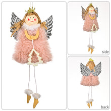 Load image into Gallery viewer, Christmas Silver Wing Angel Doll Tree Pendant Xmas Tree Hanging Ornaments New Year Decoration For Home Ornament
