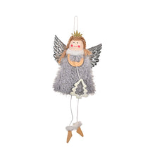 Load image into Gallery viewer, Christmas Silver Wing Angel Doll Tree Pendant Xmas Tree Hanging Ornaments New Year Decoration For Home Ornament
