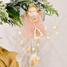 Load image into Gallery viewer, Christmas Silver Wing Angel Doll Tree Pendant Xmas Tree Hanging Ornaments New Year Decoration For Home Ornament
