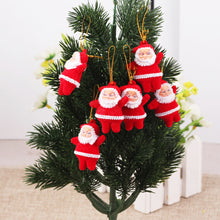 Load image into Gallery viewer, 6pcs/set Mini Santa Claus Doll Christmas Tree Pendants Hanging Ornaments New Year Xmas Decor Home Party Decoration
