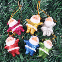 Load image into Gallery viewer, 6pcs/set Mini Santa Claus Doll Christmas Tree Pendants Hanging Ornaments New Year Xmas Decor Home Party Decoration
