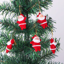 Load image into Gallery viewer, 6pcs/set Mini Santa Claus Doll Christmas Tree Pendants Hanging Ornaments New Year Xmas Decor Home Party Decoration
