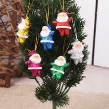 Load image into Gallery viewer, 6pcs/set Mini Santa Claus Doll Christmas Tree Pendants Hanging Ornaments New Year Xmas Decor Home Party Decoration
