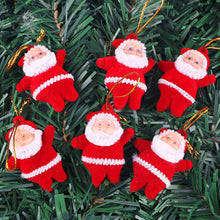 Load image into Gallery viewer, 6pcs/set Mini Santa Claus Doll Christmas Tree Pendants Hanging Ornaments New Year Xmas Decor Home Party Decoration
