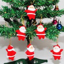 Load image into Gallery viewer, 6pcs/set Mini Santa Claus Doll Christmas Tree Pendants Hanging Ornaments New Year Xmas Decor Home Party Decoration
