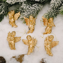 Load image into Gallery viewer, 6/4pcs Christmas Gold Silver Angel Doll Tree Pendant Xmas Tree Hanging Ornaments New Year Decoration For Home Ornament
