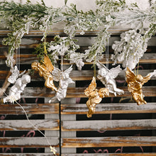 Load image into Gallery viewer, 6/4pcs Christmas Gold Silver Angel Doll Tree Pendant Xmas Tree Hanging Ornaments New Year Decoration For Home Ornament
