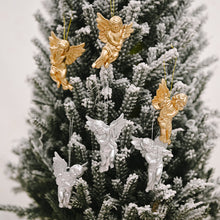 Load image into Gallery viewer, 6/4pcs Christmas Gold Silver Angel Doll Tree Pendant Xmas Tree Hanging Ornaments New Year Decoration For Home Ornament
