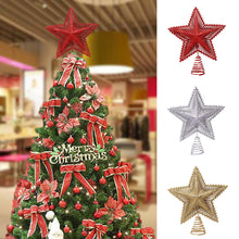 Load image into Gallery viewer, Christmas Tree Topper Glittering Five-Pointed Star Treetop Topper Xmas Tree Decor Ornament Christmas Decorations for Tree
