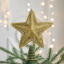 Load image into Gallery viewer, Christmas Tree Topper Glittering Five-Pointed Star Treetop Topper Xmas Tree Decor Ornament Christmas Decorations for Tree
