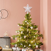 Load image into Gallery viewer, Christmas Tree Topper Glittering Snowflake Star Treetop Topper Xmas Tree Decor Ornament Christmas Decorations for Tree

