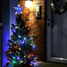 Load image into Gallery viewer, Glowing Christmas Tree Topper Xmas Tree Transparent Star with LED Light Tree Decorations for Home Xmas Ornaments Navidad Props
