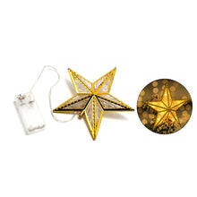 Load image into Gallery viewer, 20cm Glowing Christmas Tree Topper Xmas Tree Star Lamp with Light Tree Decorations for Home Xmas Ornaments Navidad Props
