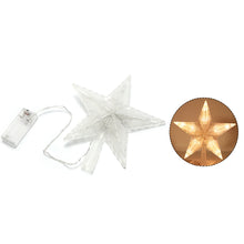Load image into Gallery viewer, 20cm Glowing Christmas Tree Topper Xmas Tree Star Lamp with Light Tree Decorations for Home Xmas Ornaments Navidad Props

