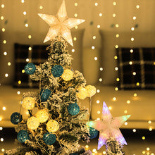 Load image into Gallery viewer, 20cm Glowing Christmas Tree Topper Xmas Tree Star Lamp with Light Tree Decorations for Home Xmas Ornaments Navidad Props
