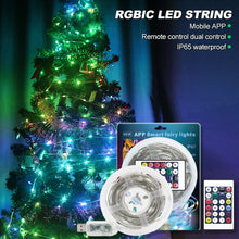 Load image into Gallery viewer, 5m/10m Smart APP Control LED Light String Christmas Tree Lights Fairy Garland Xmas RC Strip Light Home Room Decoration Outdoor Light 5V
