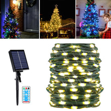Load image into Gallery viewer, 20m/50m Solar LED Light String Christmas Tree Lights Outrdoor Fairy Garland Garden Xmas Strip Light Home Decoration Outdoor Light
