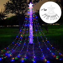 Load image into Gallery viewer, 350LED EU/US Plug LED Light String Christmas Tree Lights Outdoor Star Waterfall Fairy Garland Lights Garden Xmas Strip Light Home Decoration Outdoor Light
