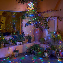 Load image into Gallery viewer, 350LED EU/US Plug LED Light String Christmas Tree Lights Outdoor Star Waterfall Fairy Garland Lights Garden Xmas Strip Light Home Decoration Outdoor Light
