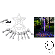 Load image into Gallery viewer, 350LED EU/US Plug LED Light String Christmas Tree Lights Outdoor Star Waterfall Fairy Garland Lights Garden Xmas Strip Light Home Decoration Outdoor Light
