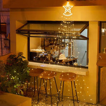 Load image into Gallery viewer, 350LED EU/US Plug LED Light String Christmas Tree Lights Outdoor Star Waterfall Fairy Garland Lights Garden Xmas Strip Light Home Decoration Outdoor Light
