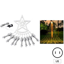 Load image into Gallery viewer, 350LED EU/US Plug LED Light String Christmas Tree Lights Outdoor Star Waterfall Fairy Garland Lights Garden Xmas Strip Light Home Decoration Outdoor Light
