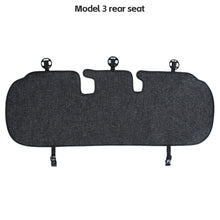 Load image into Gallery viewer, Car Flax Seat Pad Cover Comfortable Non-slip Breathable Front Rear Seatback Cushion For Tesla Model 3 Model Y

