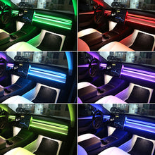 Load image into Gallery viewer, 110cm Car Ambient Lights USB APP Control Remote LED Interior RGB Symphony Atmosphere Lamp for Tesla Model 3 Y S X

