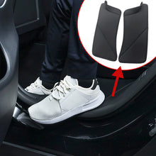 Load image into Gallery viewer, 2Pcs Leather Car Rear Door Sill Protector Scuff Plate Cover Door Inner Sill Cover Decal Sticker For Tesla Model Y 2021 2022
